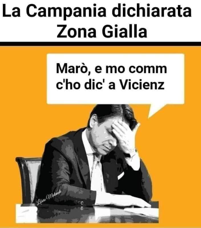 Campania in ‘area gialla’: e corre l’ironia sul web tra Conte e lo Sceriffo De Luca
