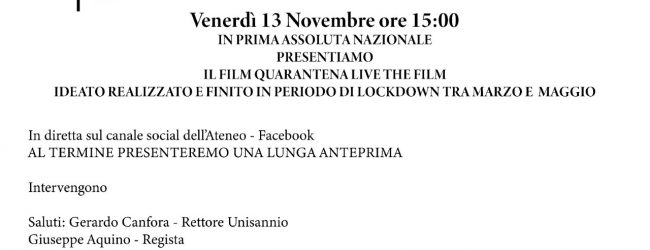 “Il mondo dell’arte durante il lockdown. Opportunità e limiti”: venerdi l’incontro in streaming dell’Unisannio