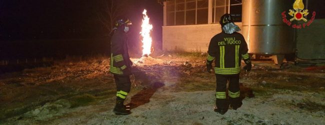 Guardia Lombardi| Scavano un pozzo artesiano ma ne esce un dardo di fuoco, sul posto i caschi rossi