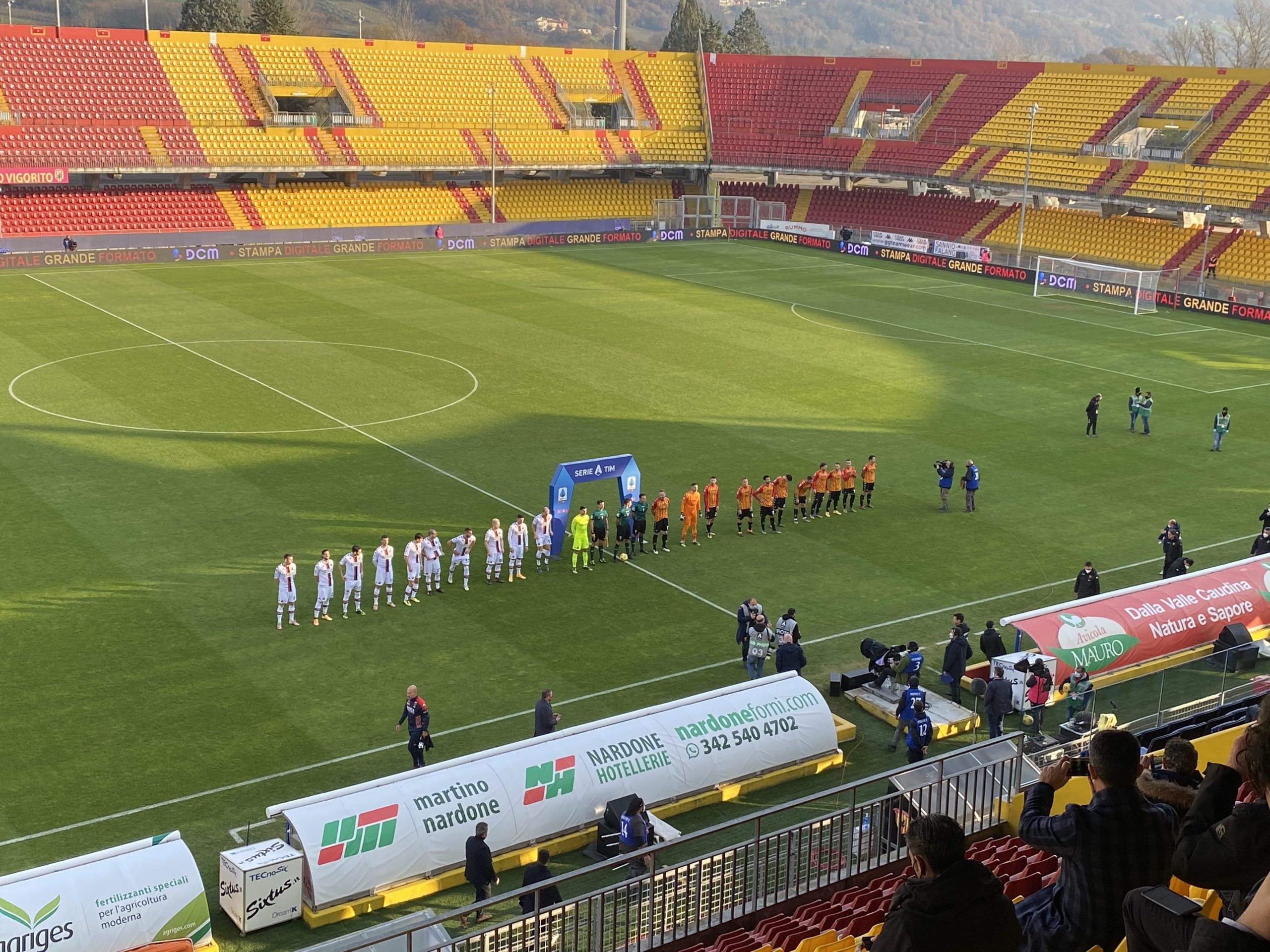 Benevento-Genoa: 2-0. Insigne e Sau firmano il successo. Strega a +8 dalla zona rossa