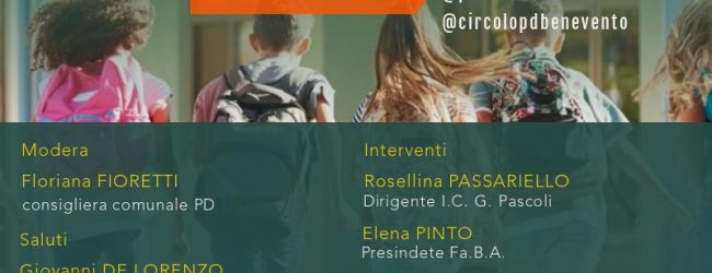 Benevento| PD, “La Scuola Resiliente” web conference di ascolto e confronto