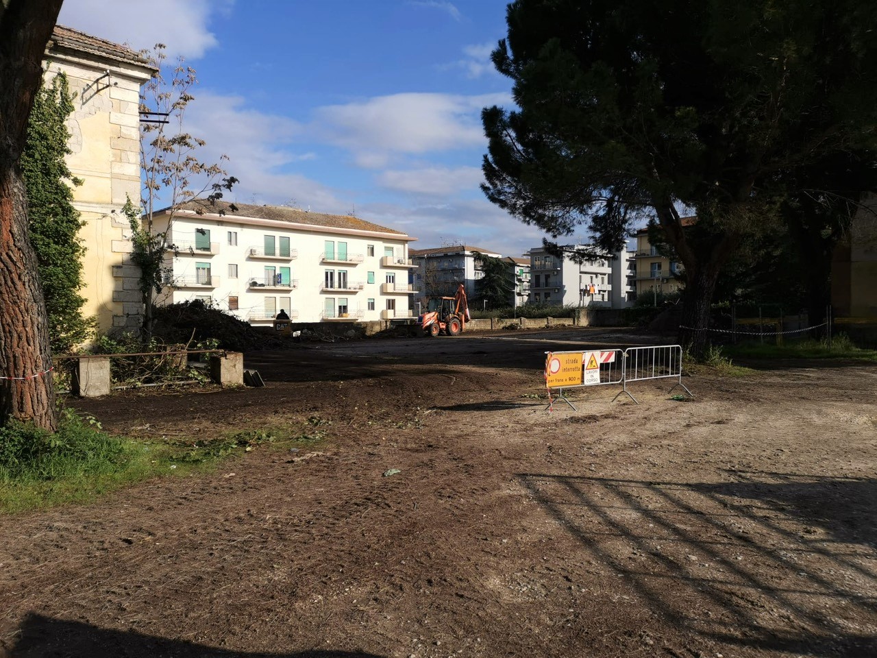 Benevento| “Caserma Guidoni”, iniziati i lavori di sistemazione del parco