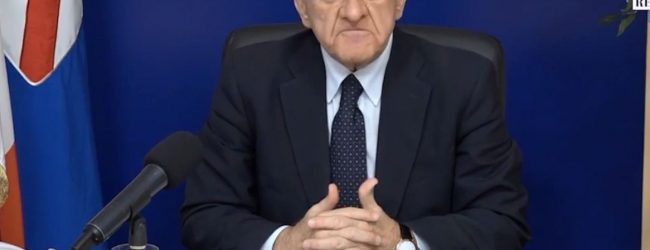 De Luca a Draghi: “Con che coscienza si tolgono 210mila vaccini alla Campania ?”