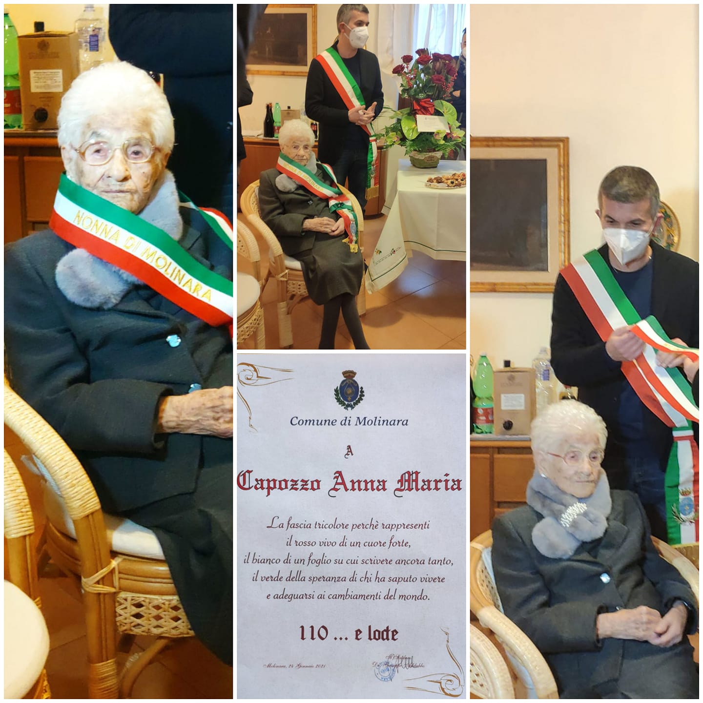 Molinara festeggia la sua nonna “110…e lode”