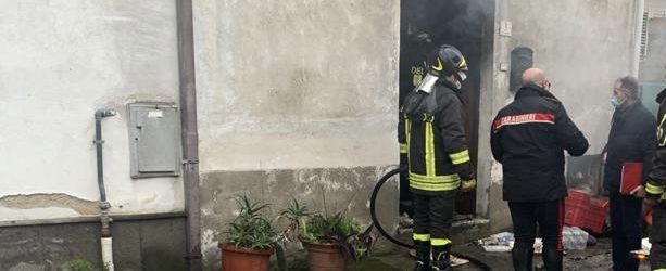 Telese Terme| Casa in fiamme, ferita una donna