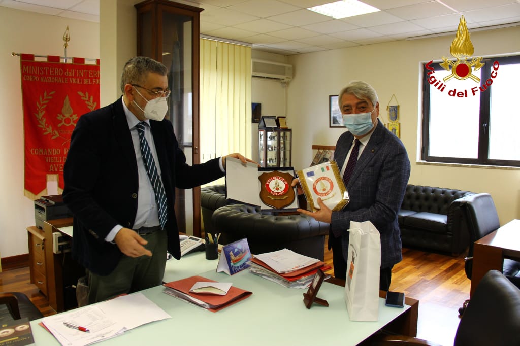 Avellino| Vigili del Fuoco, Biancardi fa visita al comandante Bellizzi: patto rinnovato tra Provincia e caschi rossi