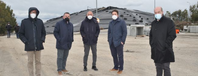 Rifiuti, sopralluogo del presidente Di Maria sul sito di discarica di Sant’Arcangelo Trimonte. A lavoro per bonificare l’area