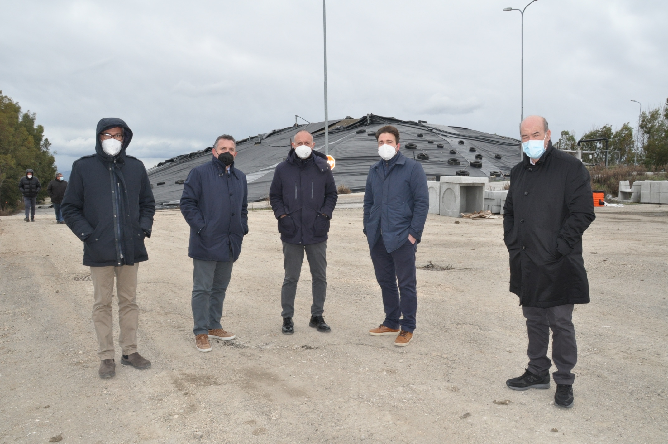 Rifiuti, sopralluogo del presidente Di Maria sul sito di discarica di Sant’Arcangelo Trimonte. A lavoro per bonificare l’area