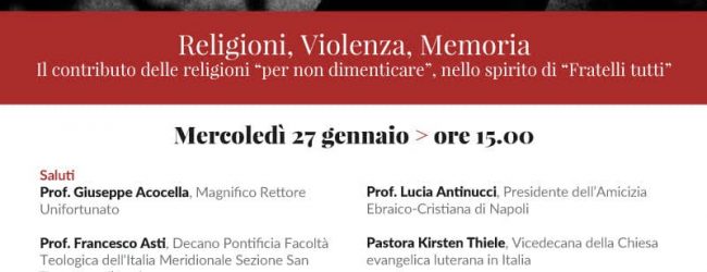 “Giornata della memoria”, all’Unifortunato incontro online