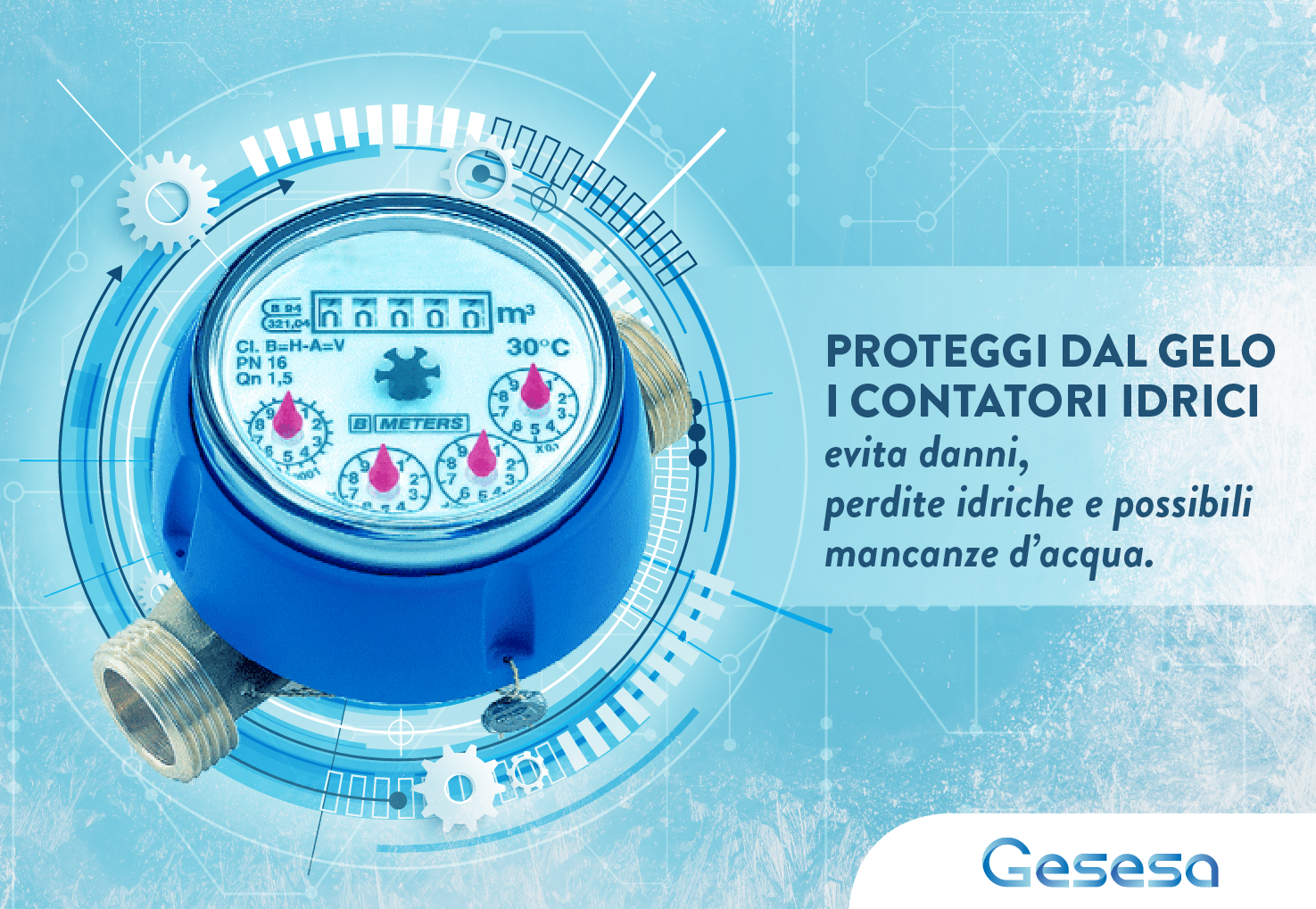 Benevento| Calo delle temperature, i consigli di GESESA per proteggere i contatori dal gelo