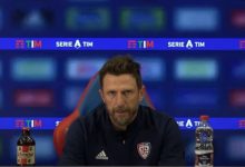 Cagliari, Di Francesco in vista del Benevento: “Servono i tre punti. Nessun vantaggio, non svelo la formazione”