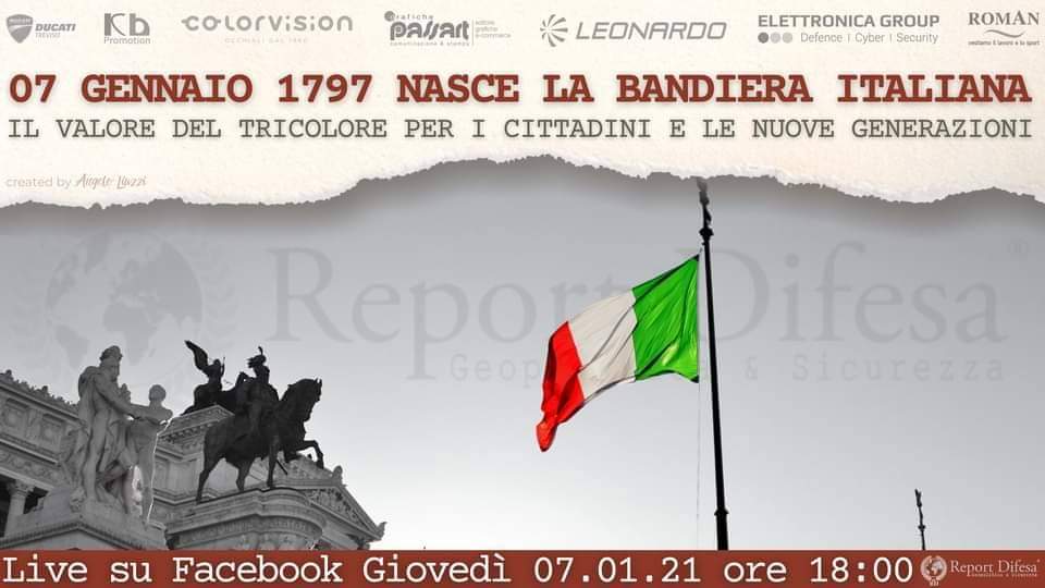 Benevento| Associazione Guerra di Liberazione, 224esima festa del Tricolore: convegno online sulla nascita della Bandiera italiana