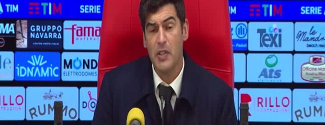 Roma, Fonseca ammette: “Benevento bravo a chiuderci”