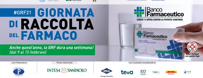 Giornata di Raccolta del Farmaco, da domani fino a lunedi 15 febbraio torna l’iniziativa nelle farmacie di Benevento e provincia