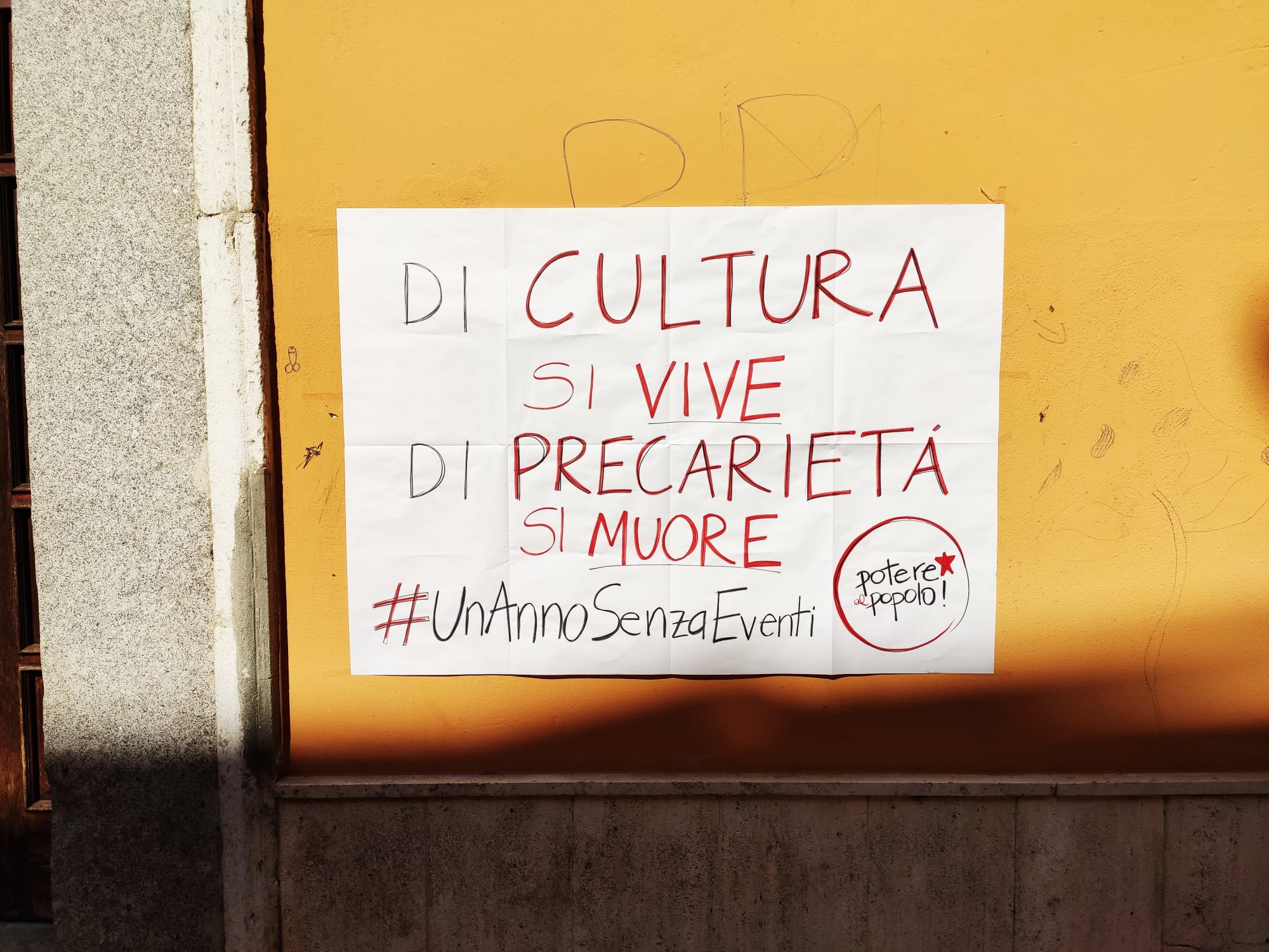 Benevento| “Potere al Popolo!” scende al fianco dei lavoratori della Cultura e dello Spettacolo