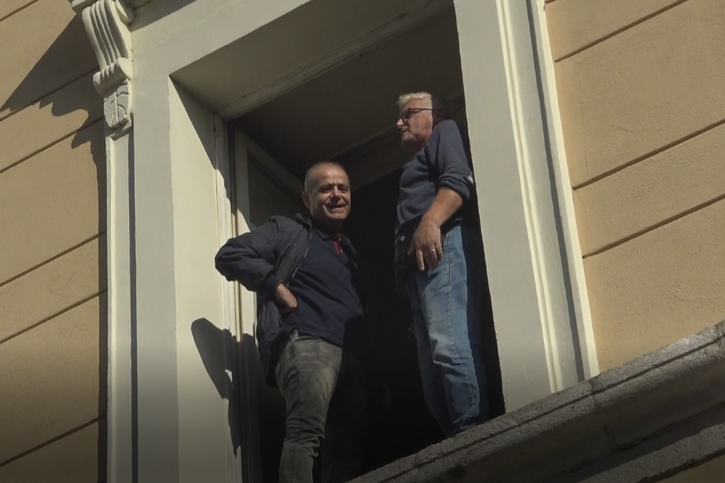 Benevento| Una gru in paradiso