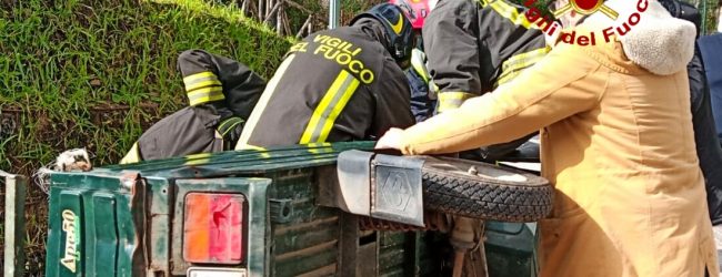 San Potito Ultra| Ape Car si ribalta con una coppia di anziani coniugi a bordo, al Moscati per controlli l’uomo