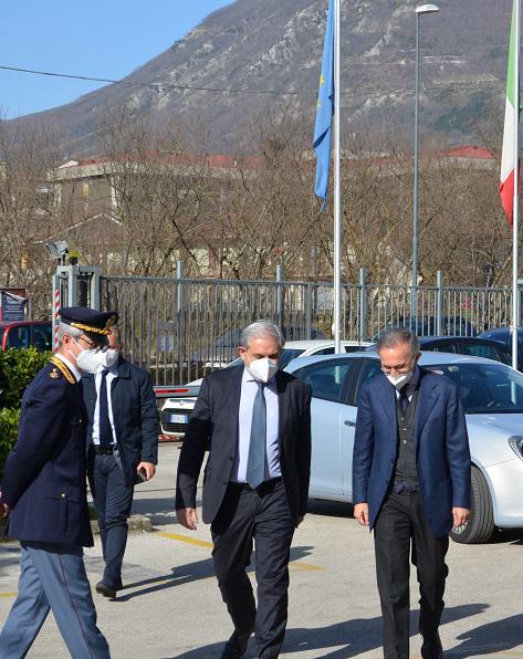 Il neo procuratore Airoma in visita alla Questura di Avellino
