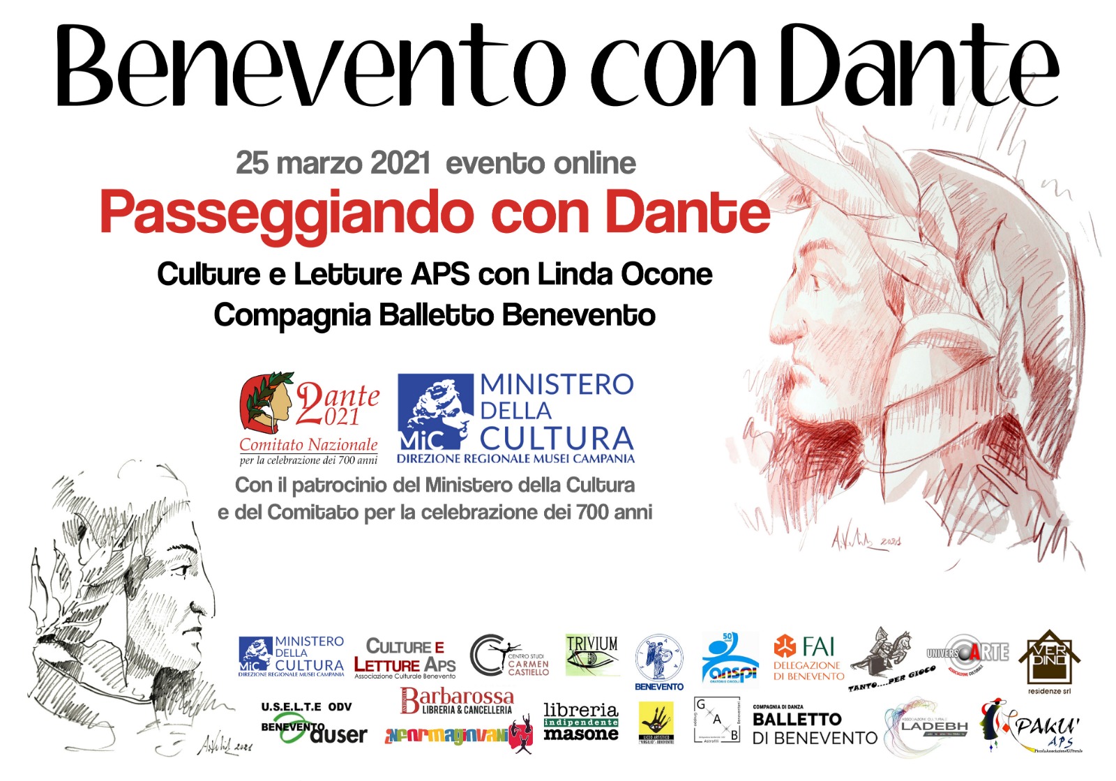 “Benevento con Dante”, giovedi il via alle iniziative