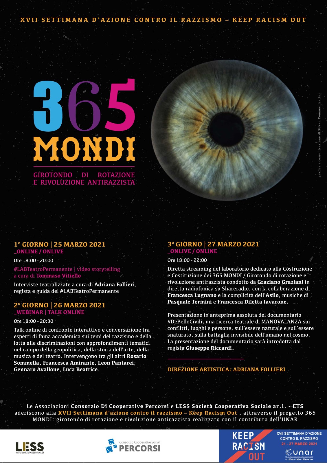 365 mondi, parte il mini festival che contrasta razzismo e discriminazioni con l’Arte e la Cultura