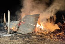 Apice| Maxi incendio di belle di fieno,lavoro dei vigili del fuoco