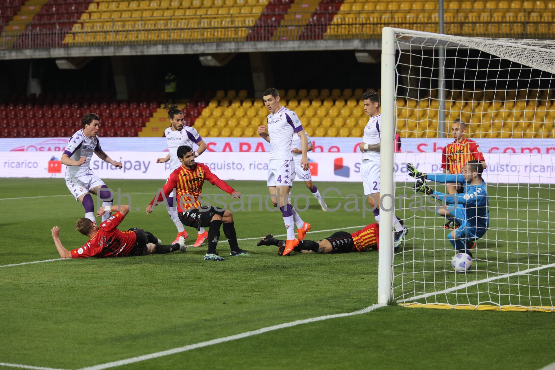 Benevento-Fiorentina: 1-4. Vlahovic scatenato, giallorossi smarriti