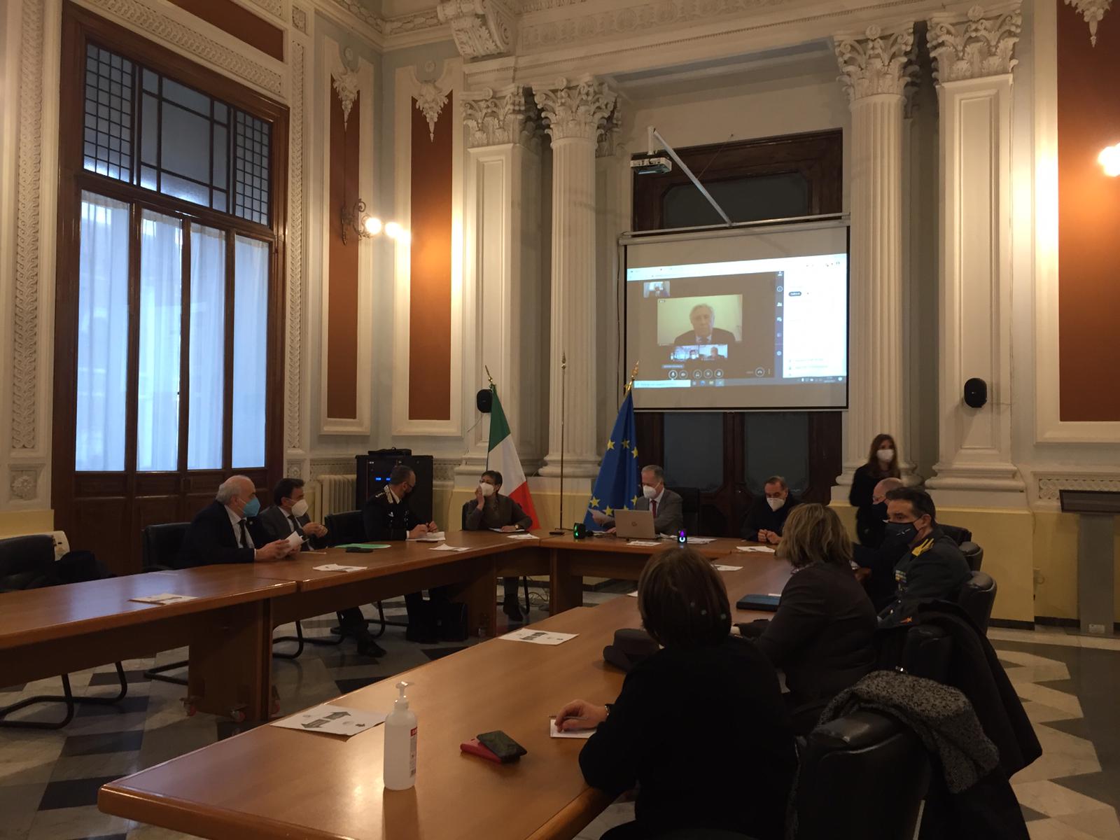 Situazione Covid e piano vaccinale nel Sannio, incontro in Prefettura