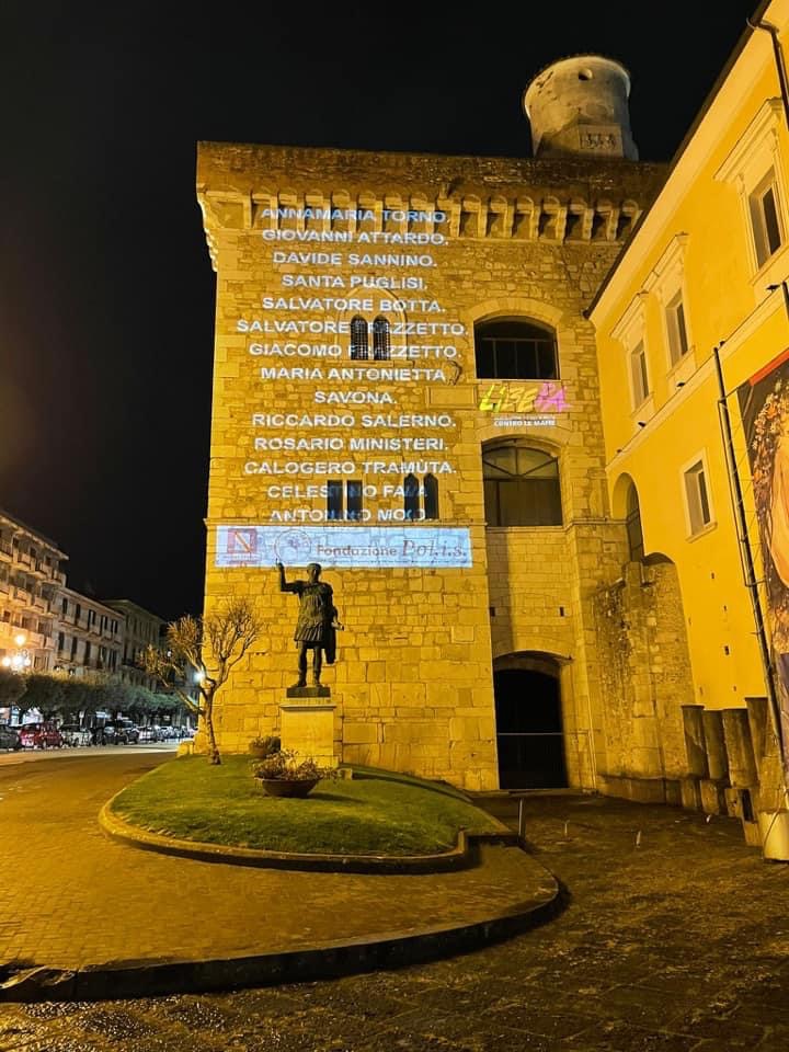 Benevento| Vittime innocenti della mafie, l’iniziativa: i nomi proiettati sulla facciata della Rocca dei Rettori