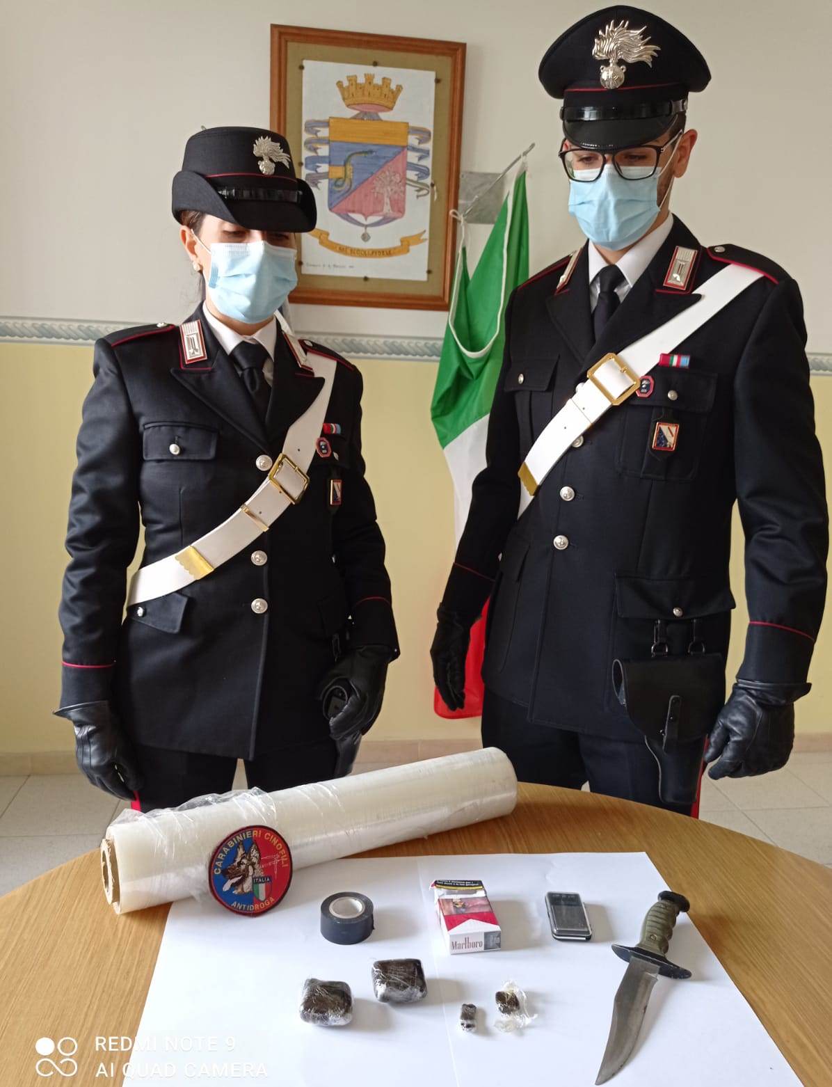 Cane antidroga scopre sostanza stupefacente nel mobile del bagno, arrestato 65enne di Faicchio