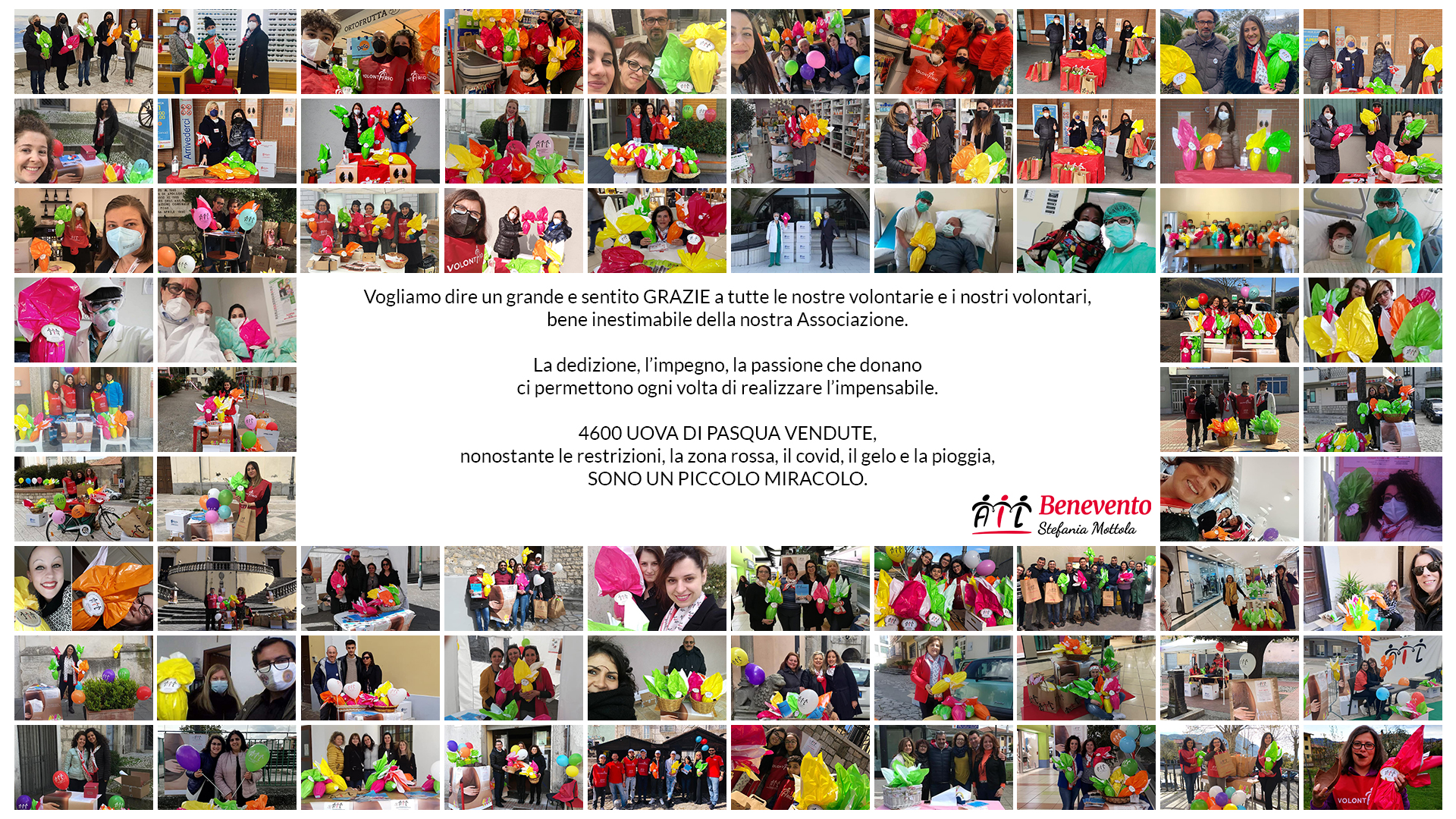Pasqua,il Covid non spegne la solidarieta’. Tornano le uova di Pasqua AIL