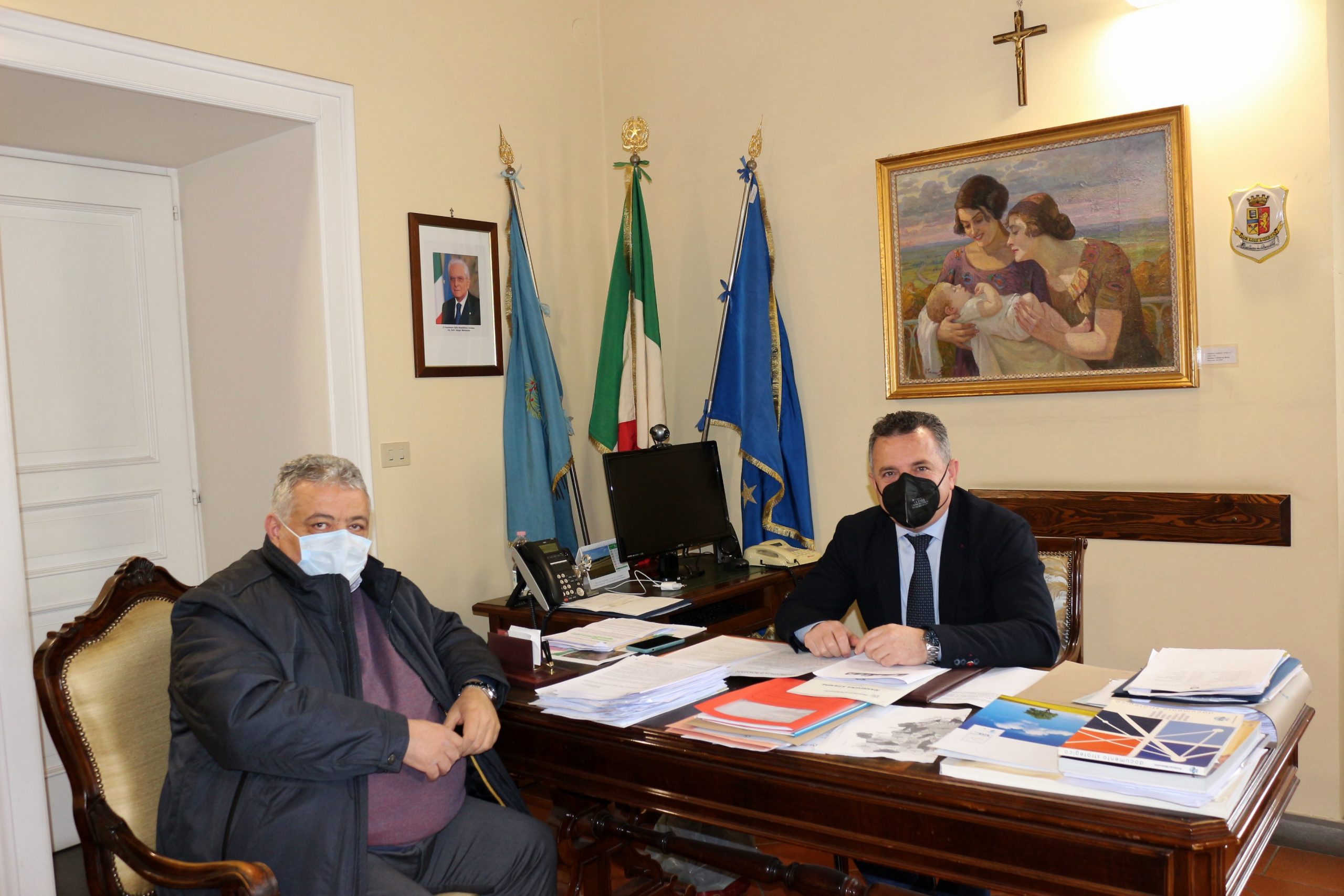 Fondo valle Isclero e Vitulanese, il sindaco di Bucciano Matera a colloquio con il Presidente Di Maria