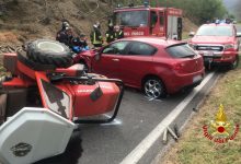 Mugnano| Scontro auto-trattore, 69enne incastrato grave in ospedale