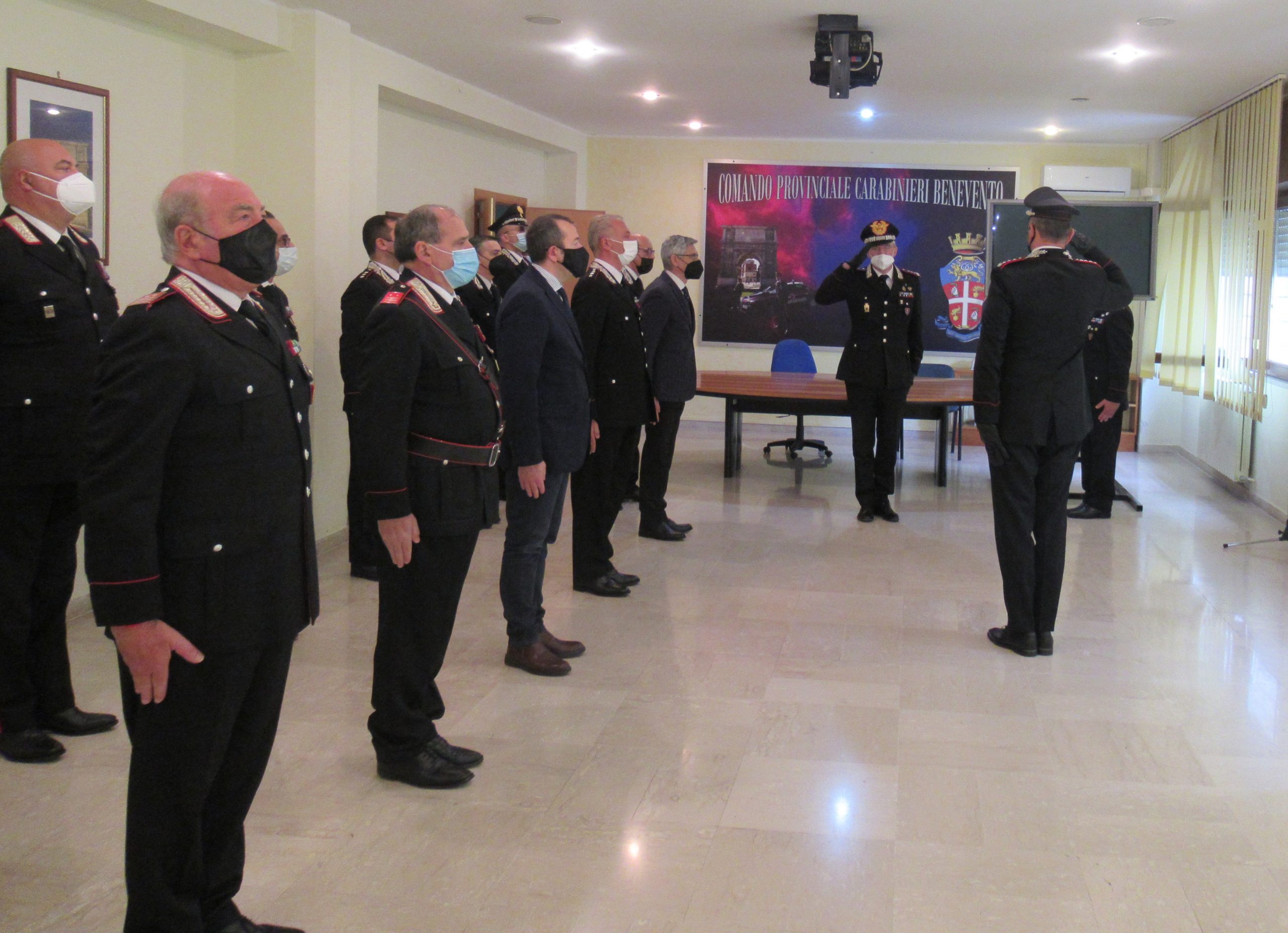 A Benevento la visita al comando provinciale dei CC del Generale di Corpo D’Armata Maurizio Detalmo Mezzavilla, Comandante interregionale Carabinieri “Ogaden”