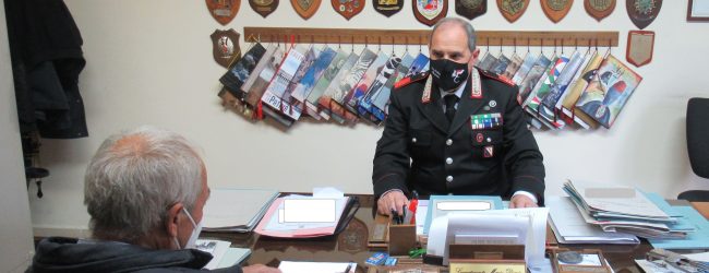 Carabinieri in campo per campagna vaccinale ultra 70enni
