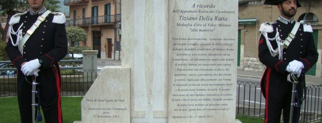 Sant’Agata de’ Goti/Arma dei Carabineri: 8° anniversario della morte di Tiziano Della Ratta