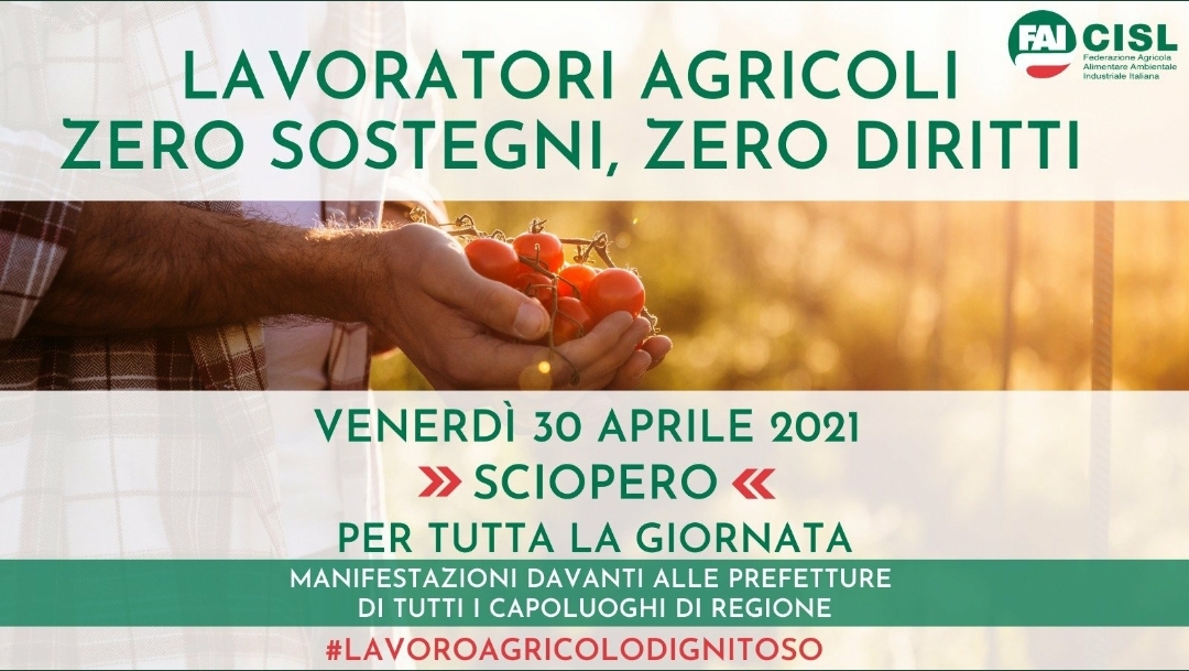 Napoli, iniquita’ decreti sostegni: lavoratori agricoli in Piazza del Plebiscito il 30 aprile