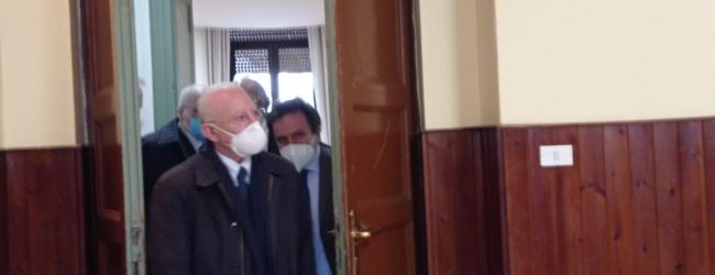 Benevento| Ex Caserma Pepicelli, da oggi attivo il maxi hub vaccinale. De Luca: “Uno dei centri più belli della Campania”