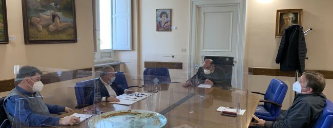 Benevento|Fernando Errico ha incontrato i segretari delle tre sigle sindacali Luciano Valle (Cgil), Fernando Vecchione (Cisl) e Giovanni De Luca (Uil)