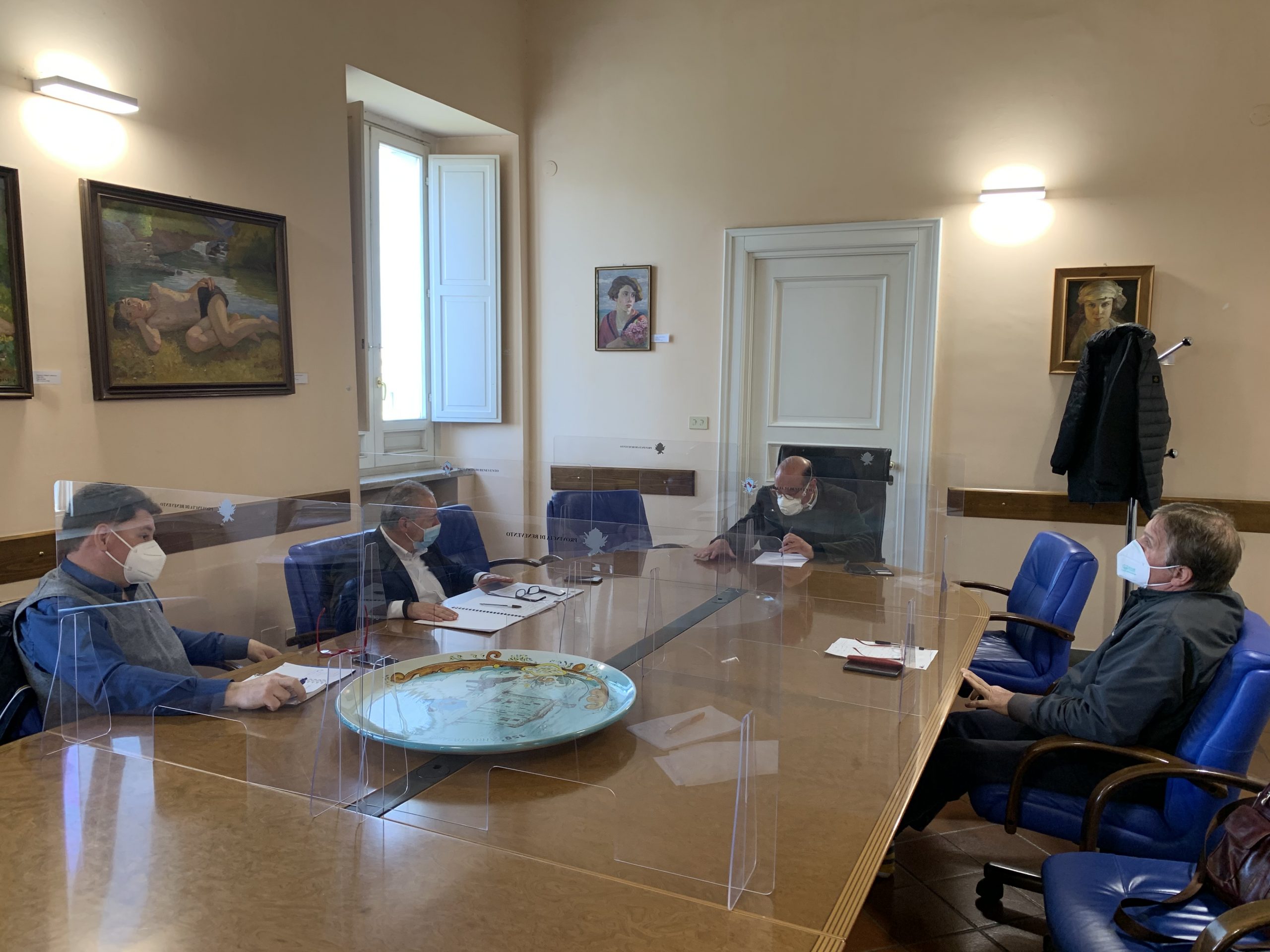 Benevento|Fernando Errico ha incontrato i segretari delle tre sigle sindacali Luciano Valle (Cgil), Fernando Vecchione (Cisl) e Giovanni De Luca (Uil)