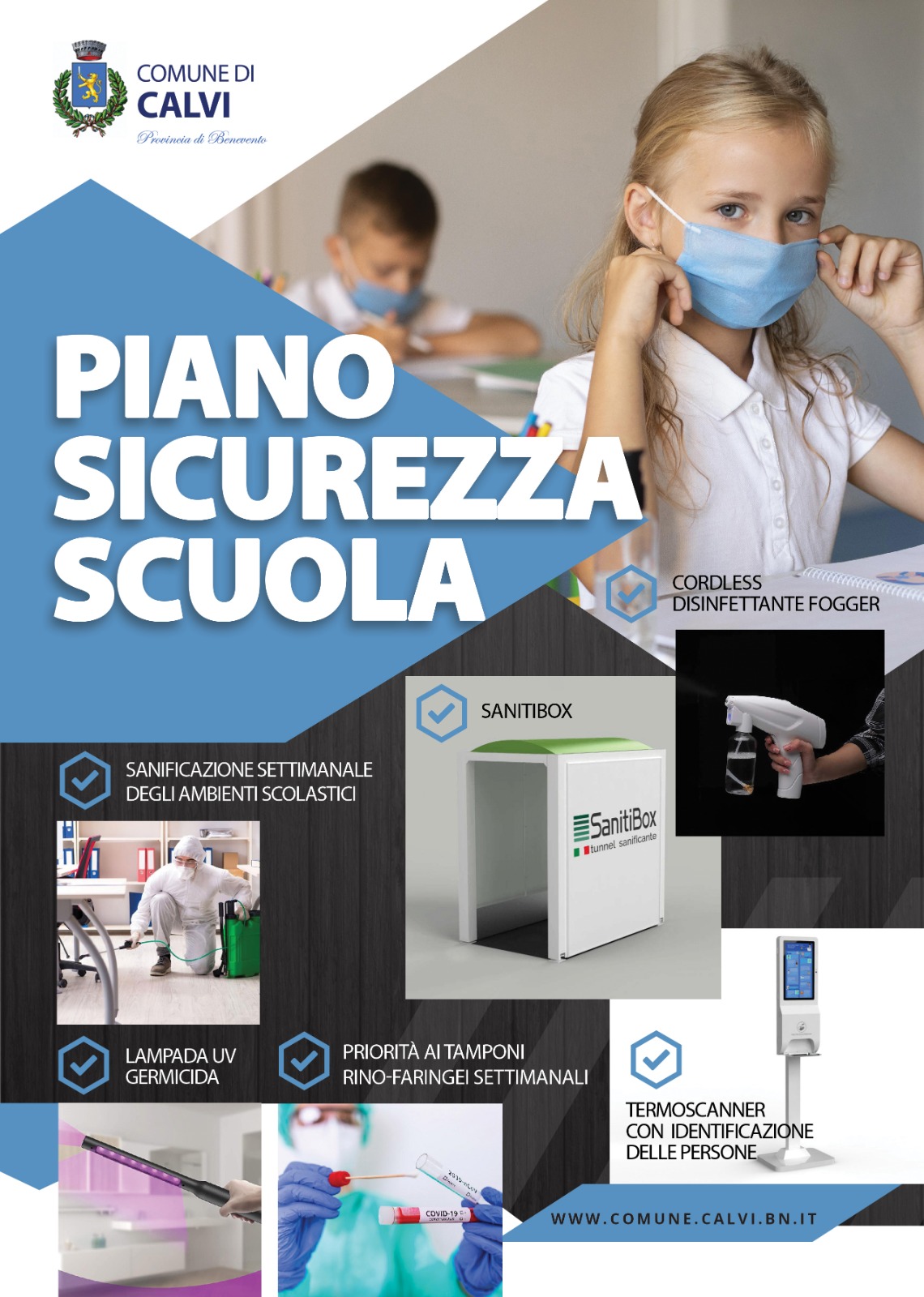 Calvi, approvato il “Piano Sicurezza Scuola anti covid-19”