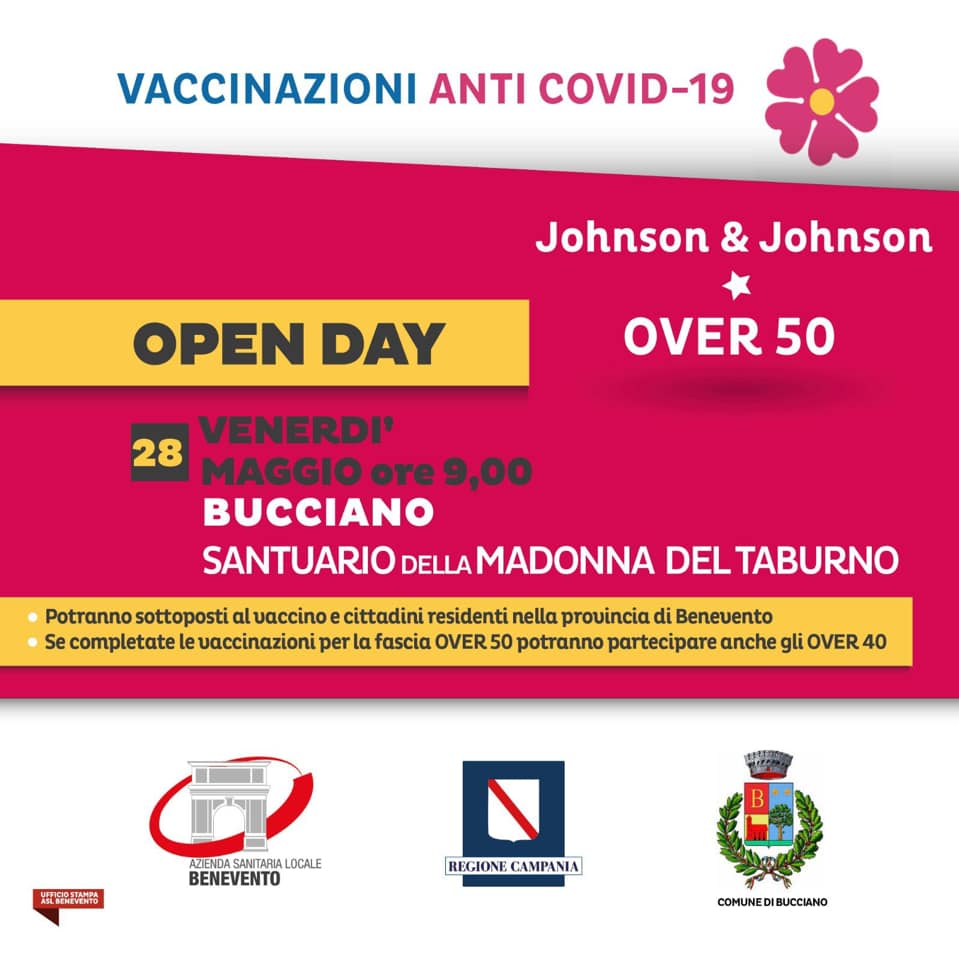 Vaccini, venerdi open day a Bucciano