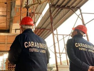 Controlli nel settore edile, sanzioni del Nucleo Carabinieri Ispettorato del Lavoro Benevento