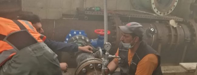 Gesesa, aggiornamento sui lavori di oggi sulla condotta idrica