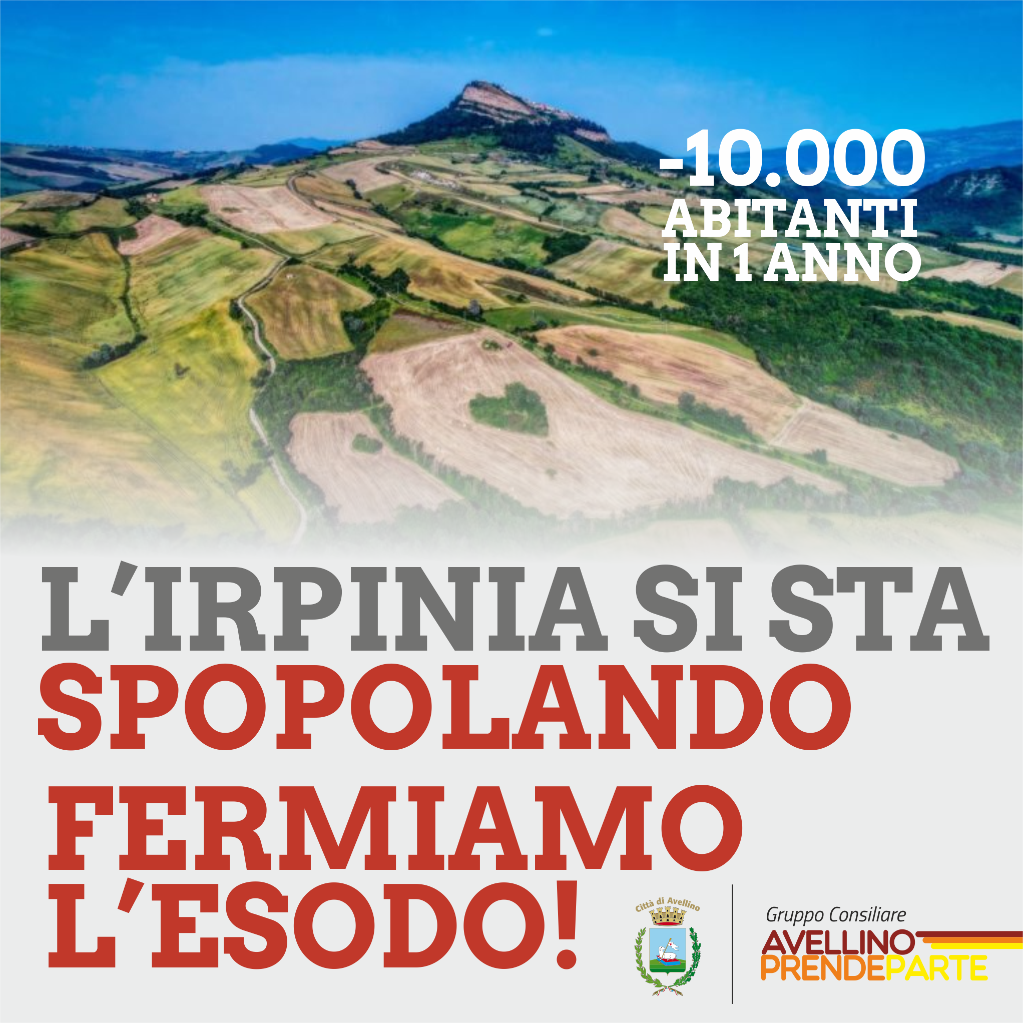 L’Irpinia perde 10.000 abitanti, Iandolo (App): fallimento della classe dirigente, focus sul Recovery Fund