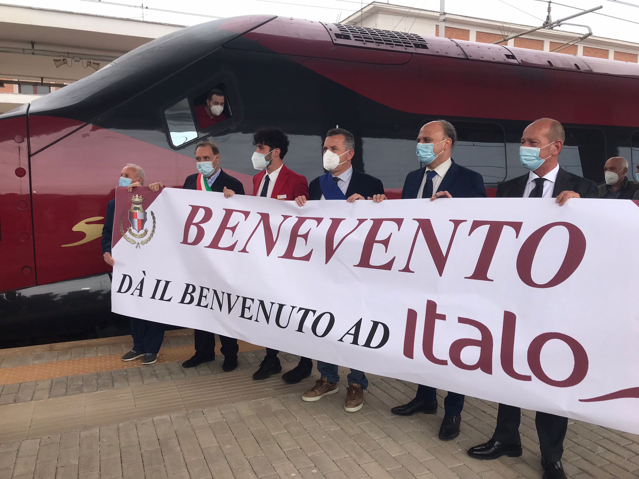 La prima di Italo a Benevento. Mastella: “Una bella storia quella che inizia oggi”