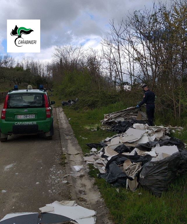 CC Forestali, scoperti rifiuti pericolosi a San Giorgio del Sannio