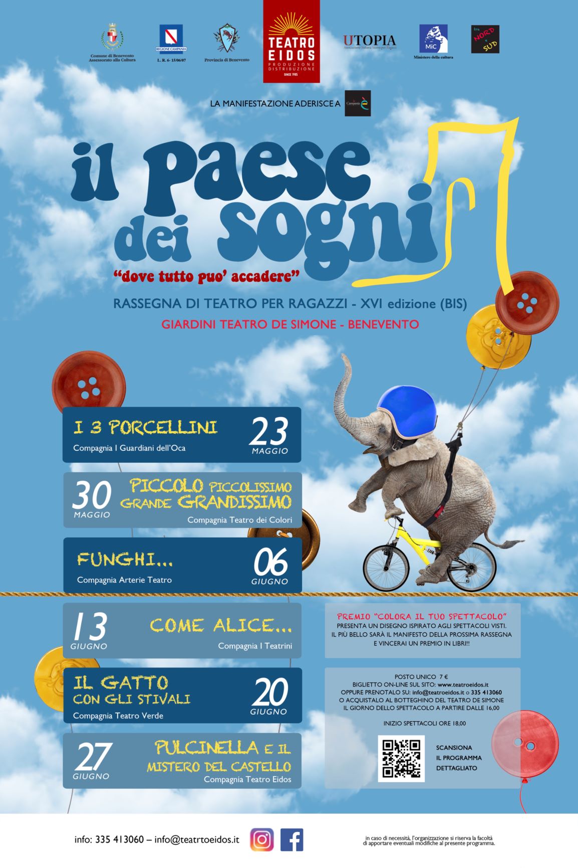 “Il paese dei sogni”, da domenica torna la rassegna per famiglie organizzata dalla compagnia Teatro Eidos