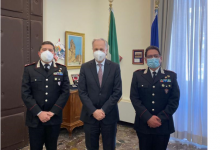 Prefettura, il Prefetto di Benevento Torlontano riceve la visita del Generale di Brigata Ciro Lungo, Comandante Regionale dei Carabinieri Forestale “Campania”