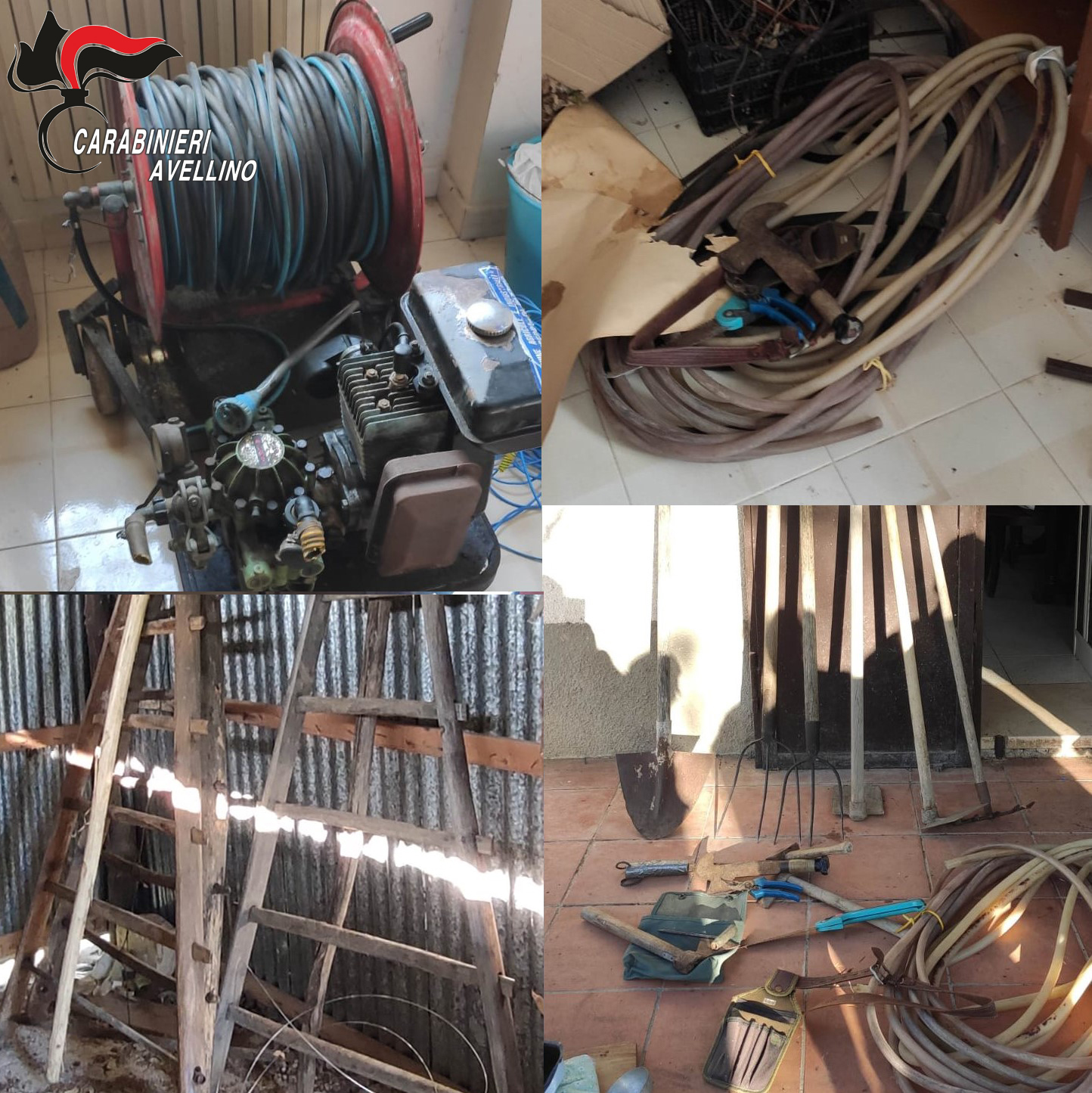 Taurasi| Furti di attrezzi agricoli, denunciati tre ragazzi tra i 15 e i 22 anni