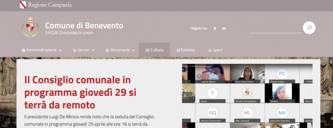 Nuovo sito per il comune di Benevento